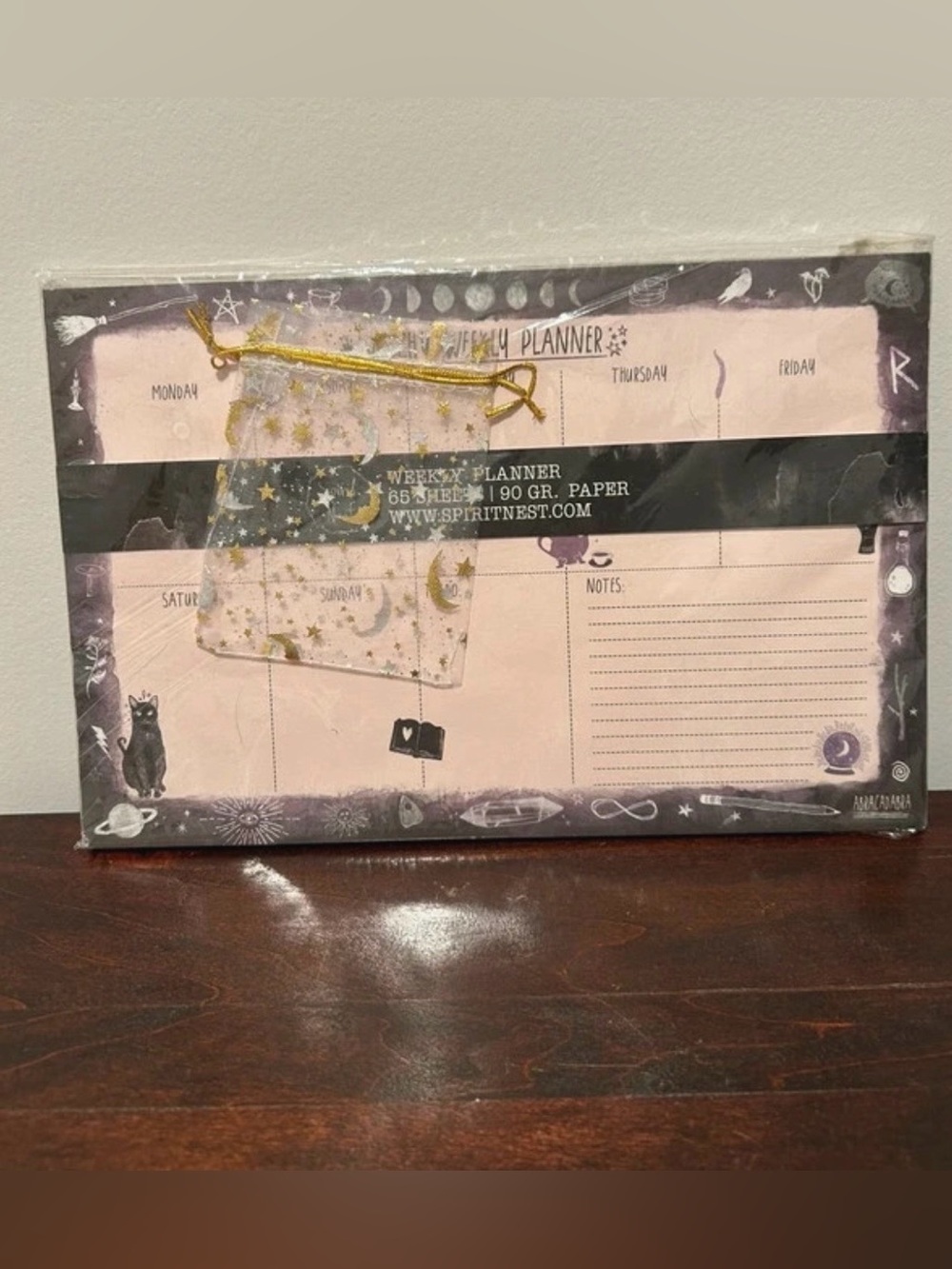 Spirit Nest Whimsical Weekly Desk Planner Pad